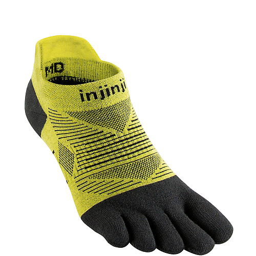 Injinji Run Lightweight No Show Zehensocken | Dnn | Limeade Gelb