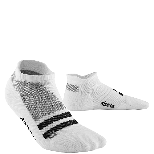 CEP Training No Show Compression Socks Unisex | White