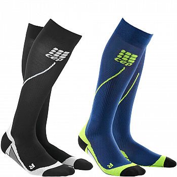 CEP Run 2.0 Compression Socks Herren | Black & Blue