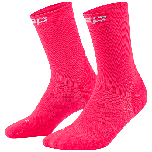 CEP Core Run 5.0 Mid Cut Compression Socks Damen | Pink