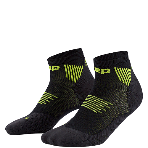 CEP Core Run 5.0 Low Cut Compression Socks Damen | Black-Lime