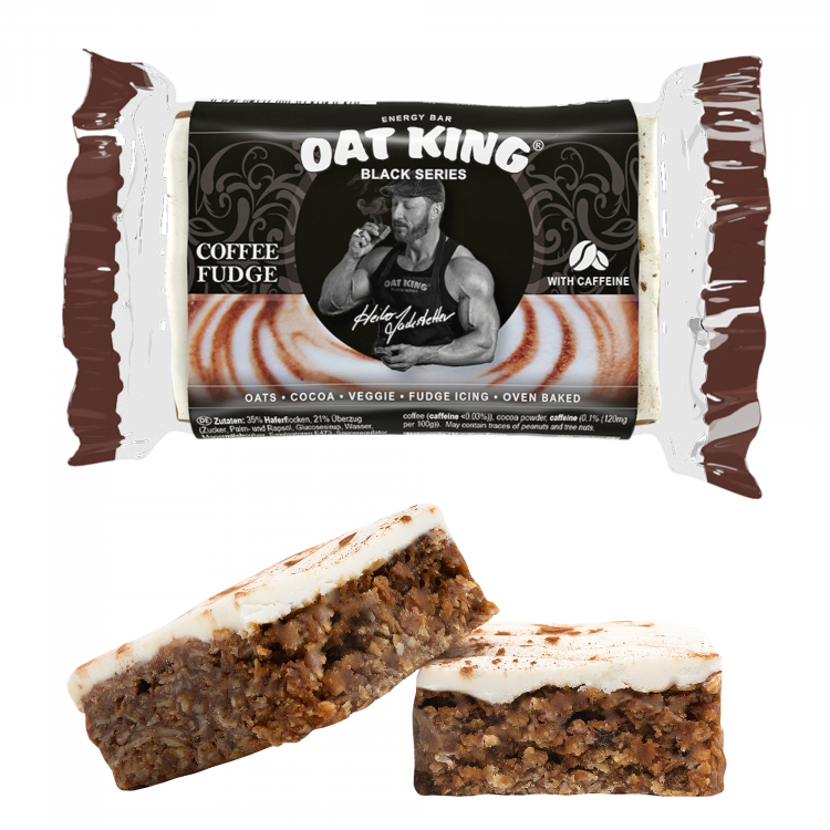 OAT KING Black Series 95 g Energie Riegel Coffee Fudge