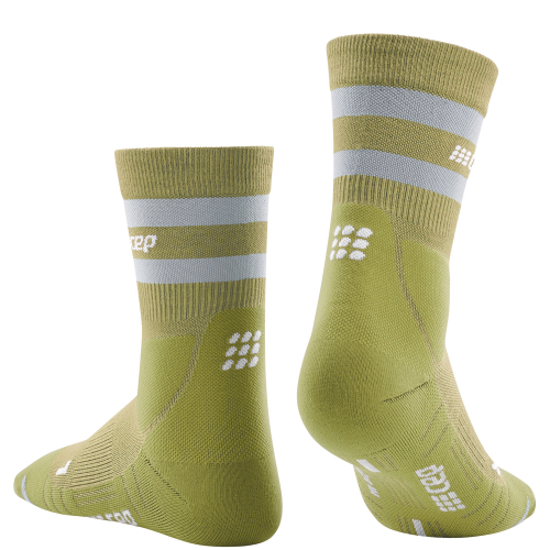 CEP Hiking Light Merino Mid Cut Compression Socks Damen Olive Grey