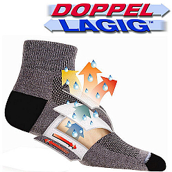 WRIGHTSOCK Coolmesh II Quarter | Dnn | Knigsblau