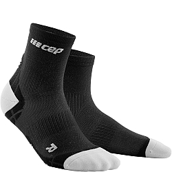 CEP Ultralight Short Cut Compression Socks Damen | Black Light Grey