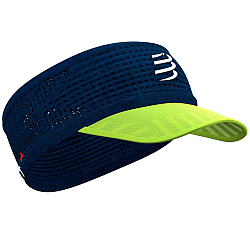 COMPRESSPORT Spiderweb Visor-Headband | Blue Lime