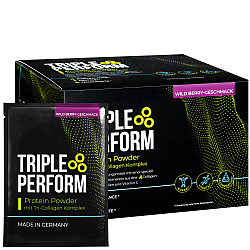 TRIPLE PERFORM Protein Powder l Tri-Collagen | Box mit 30 Beutel