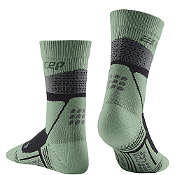 CEP Hiking Max Cushion Mid Cut Compression Socks Herren | Grey Mint