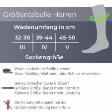 CEP Ski Ultralight Compression Socks Herren | Black Grey