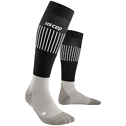 CEP Ski Ultralight Compression Socks Damen | Black Grey