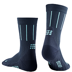 CEP The Run 4.0 Mid Cut Compression Socks Herren | Pinstripe Blue