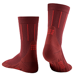 CEP The Run 4.0 Mid Cut Compression Socks Herren | Pinstripe Red