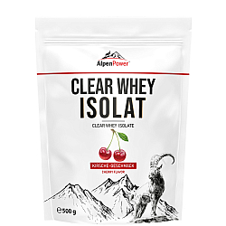 AlpenPower Clear Whey Isolat Drink 500 g Beutel *84 % Eiwei*