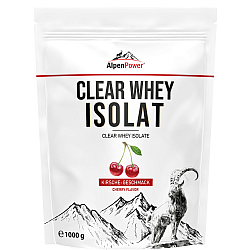 AlpenPower Clear Whey Isolat Drink 1000 g Beutel *84 % Eiwei*