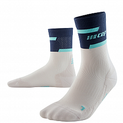 CEP The Run 4.0 Mid Cut Compression Socks Herren | Blue Off White