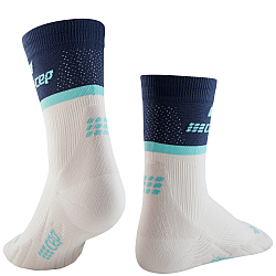 CEP The Run 4.0 Mid Cut Compression Socks Herren | Blue Off White