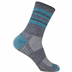 WRIGHTSOCK Escape Crew | Mitteldick | Grau Trkis