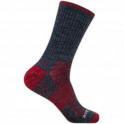 WRIGHTSOCK Escape MERINO Crew | Mitteldick | Grau Rot