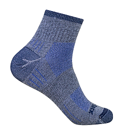 WRIGHTSOCK Escape Quarter | Mitteldick | Grau Blau