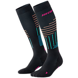 CEP The Run 4.0 Compression Socks Damen | Black Neon Pink