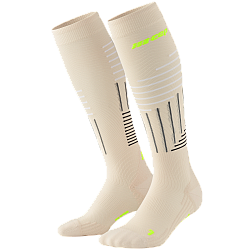 CEP The Run 4.0 Compression Socks Herren | Cream Neon Yellow